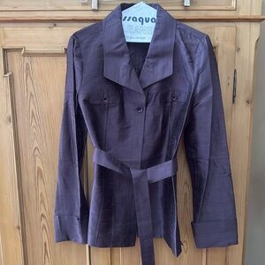 Purple Silk Jacket - L - Nordstrom Classiques Entier Atlier